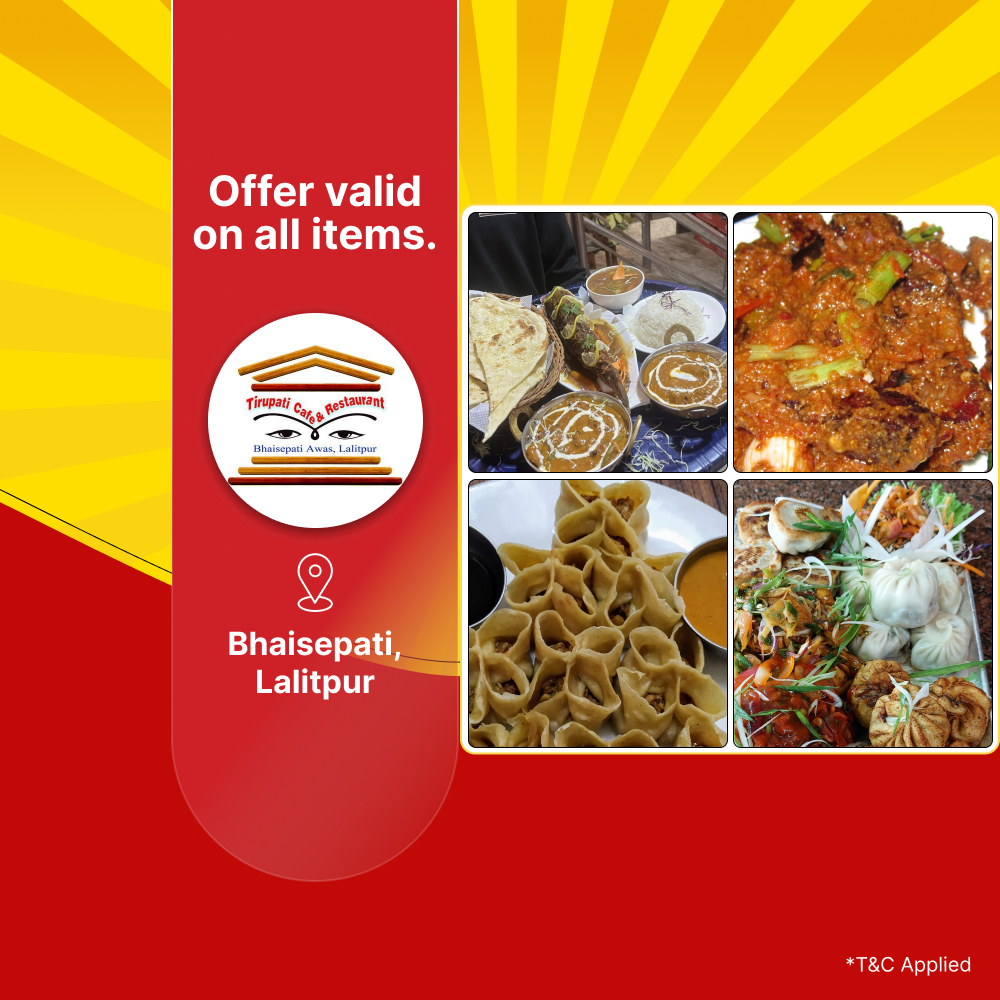 20% off on all items at Tirupati Cafe and Restaurant